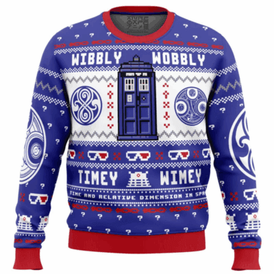 Wibbly Wobbly Doctor Who Ugly Sweaters