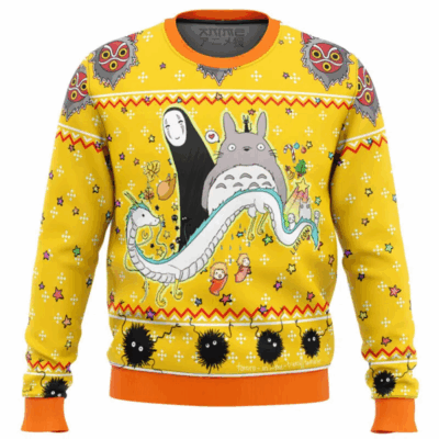 Christmas Ride Studio Ghibli Ugly Sweaters