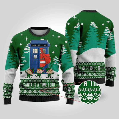 Time Lord Santa Doctor Who Ugly Sweaters