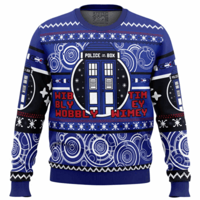 Through Time And Space Doctor Who Ugly Sweaters