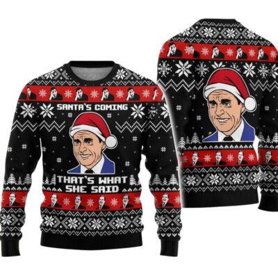 Naughty Holiday The Office Ugly Sweaters