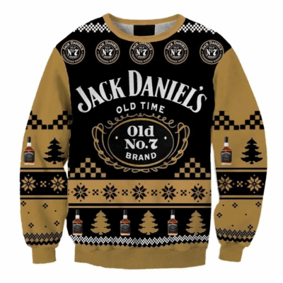 Jack Daniel's Christmas Whiskey Ugly Sweaters