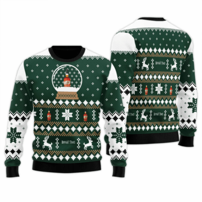 Buffalo Trace Crystal Ball Christmas Whiskey Ugly Sweaters