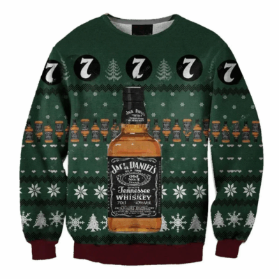 Jack Daniel's Christmas Whiskey Ugly Sweaters