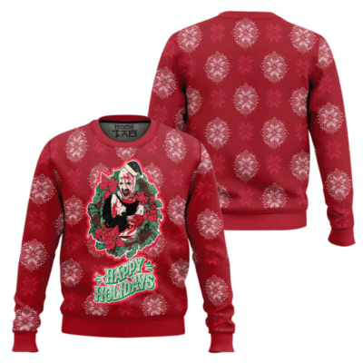 Terrifier Happy Holidays Horror movies Ugly Sweaters