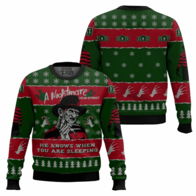A Nightmare On Elm’s Street Horror movies Ugly Sweaters
