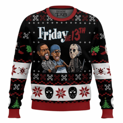 Scary Jason Voorhees Friday The 13th Horror movies Ugly Sweaters
