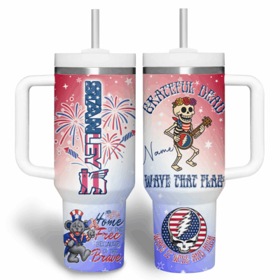 Wave that flag Grateful Dead Stanley Tumblers 40z