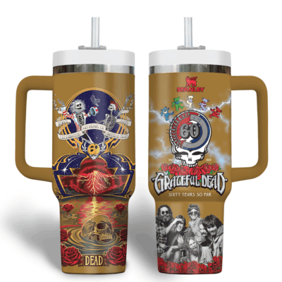 60 years of legendary Grateful Dead Stanley Tumblers 40z