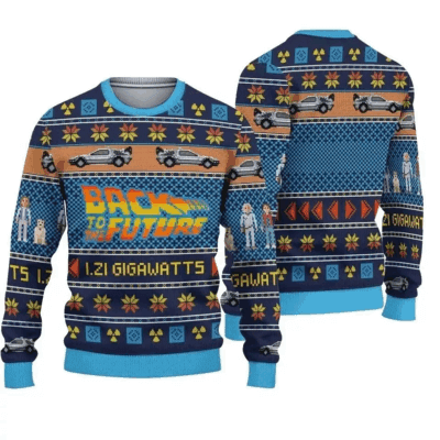 Christmas Back to the Future Ugly Sweaters