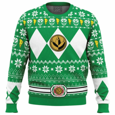 Mighty Morphin Green Power Rangers Ugly Sweaters