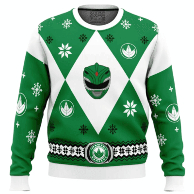 Mighty Morphin Green Power Rangers Ugly Sweaters
