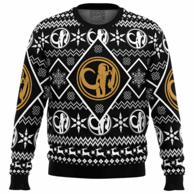 Christmas Black Power Rangers Ugly Sweaters