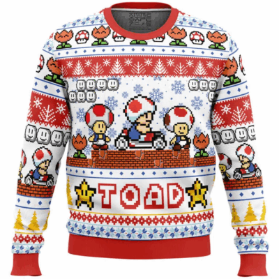Toad Mario Bros Ugly Sweaters