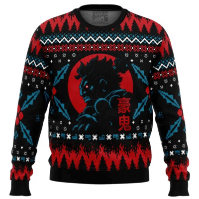 Akuma Street Fighter Ugly Sweaters