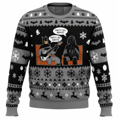 Party on Wayne The Batman Ugly Sweaters