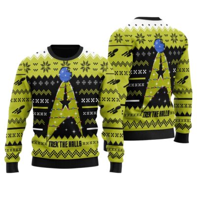Yellow Star Trek Ugly Sweaters