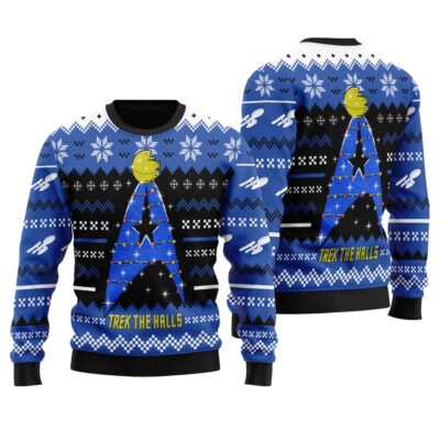Blue Star Trek Ugly Sweaters
