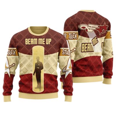 Beam Me Up Star Trek Ugly Sweaters