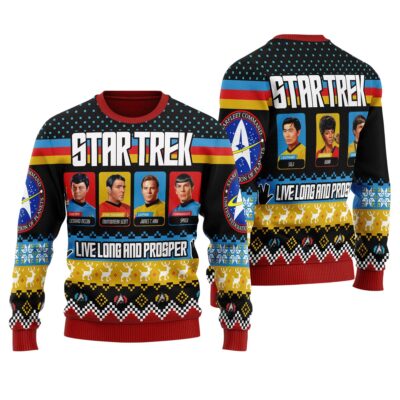 TOS Cast Star Trek Ugly Sweaters