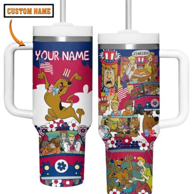 Patriotic 4th of July Scooby Doo Stanley Tumblers 40z
