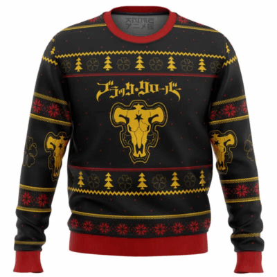 Skull Black Clover Ugly Sweaters
