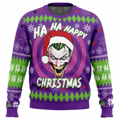 Ha Ha Ha Happy Christmas Joker Ugly Sweaters
