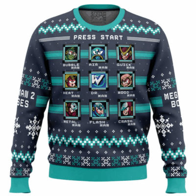 Bosses Mega Man Ugly Sweaters
