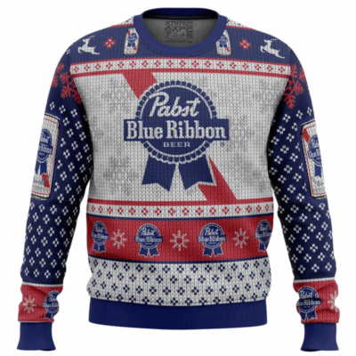 Cheers Pabst Blue Ribbon Ugly Sweaters