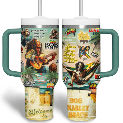 Love the Life You Live Bob Marley Stanley Tumblers 40z