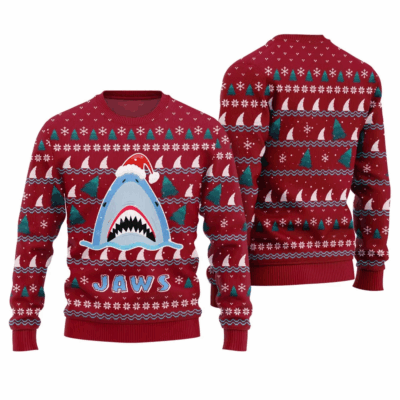 Santa Shark Jaws Ugly Sweaters