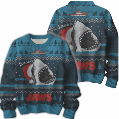Santa Jaws Jaws Ugly Sweaters