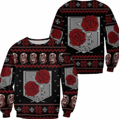 Garrison Regiment Attack on Titan Ugly Sweaters