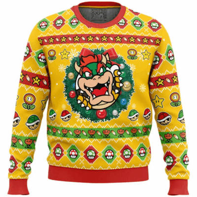 Bowser Mario Bros Ugly Sweaters
