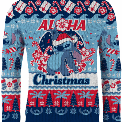 Aloha Christmas Lilo & Stitch Ugly Sweaters
