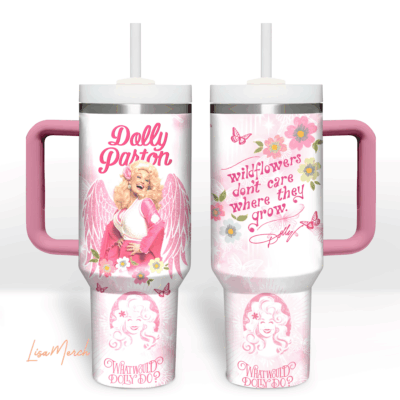 Backwoods Barbie Dolly Parton Stanley Tumblers 40z