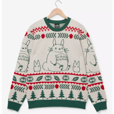 White My Neighbor Totoro Ugly Sweaters