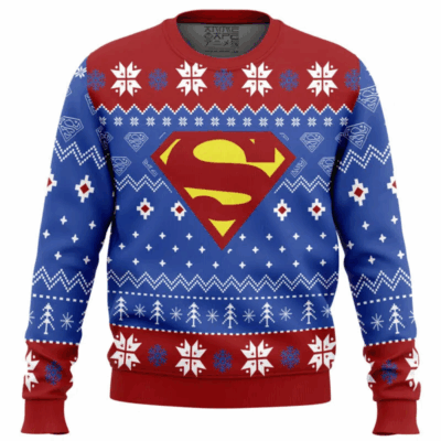 Winter Superman Ugly Sweaters
