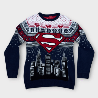 Cityscape Superman Ugly Sweaters