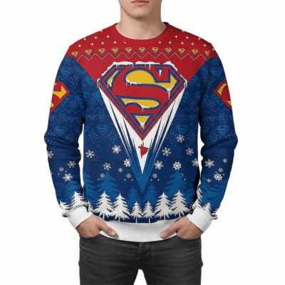 Winter Wonderland Superman Ugly Sweaters