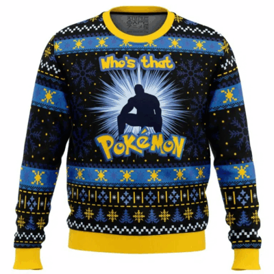 Who’s that Pokemon Barry Wood Ugly Sweaters