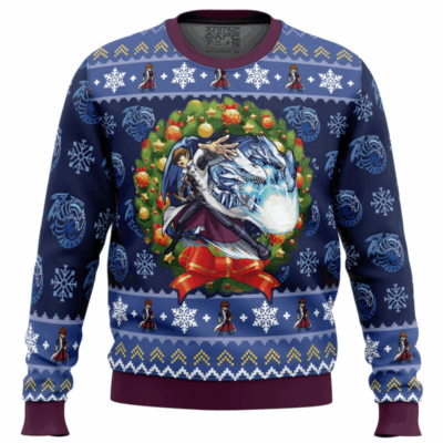 Kaiba Blue-Eyes White Dragon Christmas Yu-Gi-Oh! Ugly Sweaters