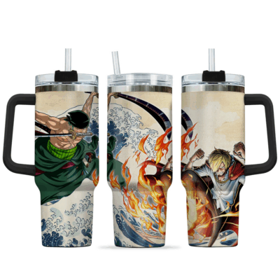 Zoro & Sanji One Piece Stanley Tumblers 40z