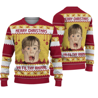 Merry Christmas Home Alone Ugly Sweaters