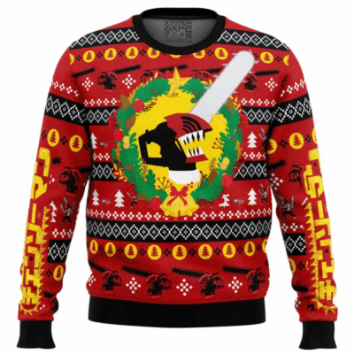 Christmas Dream Chainsaw Man Ugly Sweaters