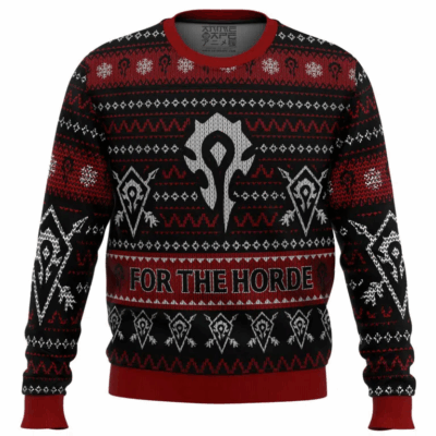 For The Horde World of Warcraft Ugly Sweaters