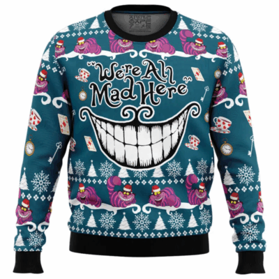 Cheshire Cat Alice in wonderland Ugly Sweaters