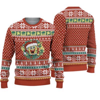 Santa Joy SpongeBob SquarePants Ugly Sweaters