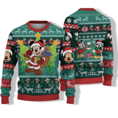 Santa Mickey Mouse & Friends Ugly Sweaters