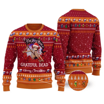 Skellington Grateful Dead Ugly Sweaters